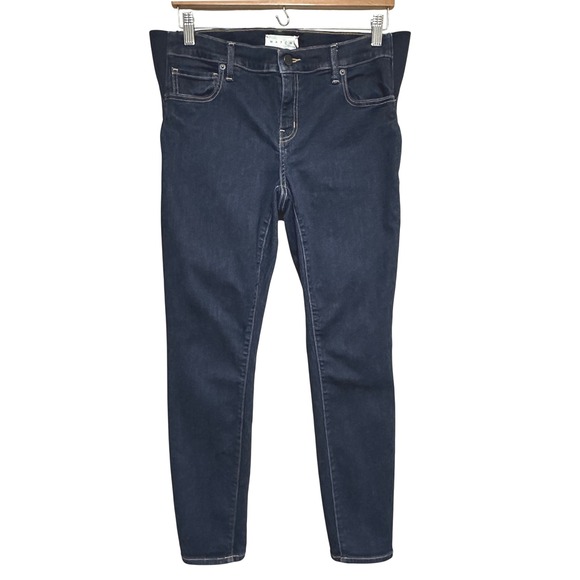 Hatch Maternity Crop Jeans Womens 31x27 Dark Wash Skinny Casual Stretch Mom - Picture 1 of 11